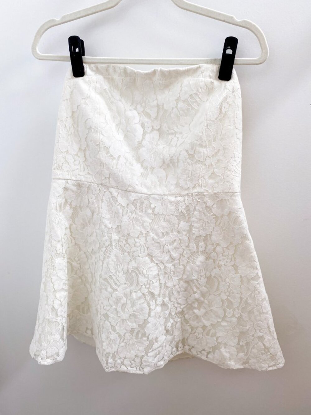 Altar'd State Lilia White Lace Bow Detail Dress XL